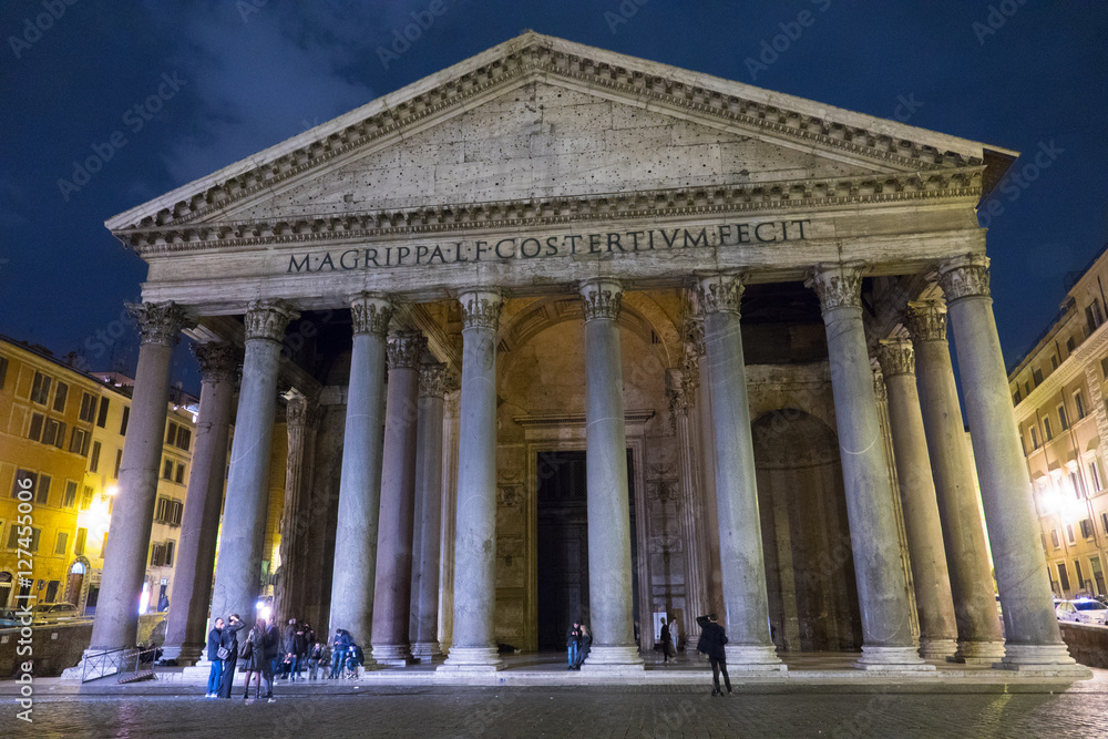 The famous Pantheon in Rome - the oldest church in the city