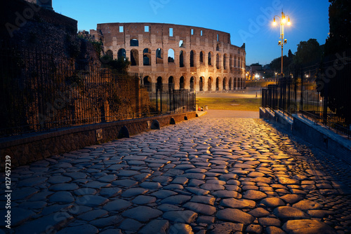 Canvas Print Colosseum Rome night