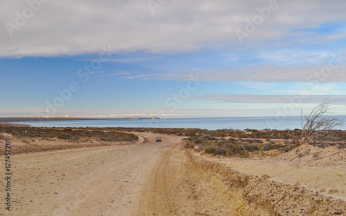 Doradillo beach in Puerto Madryn, Chubut, Argentina photo