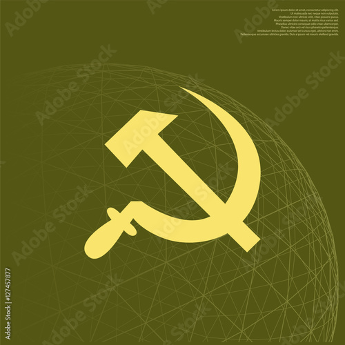 Hammer and sickle vector illustration