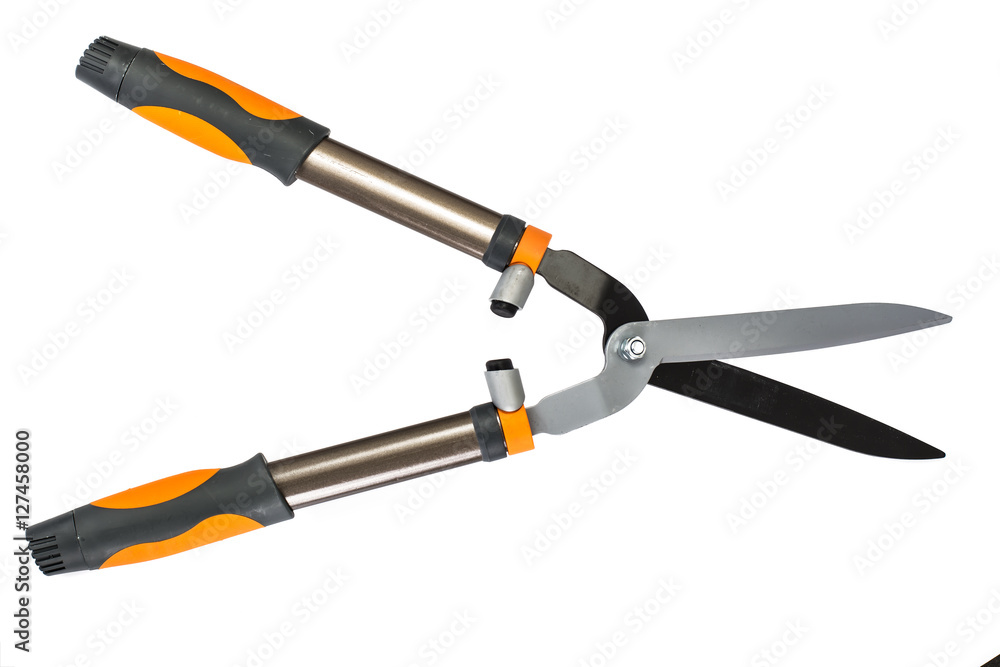 Gardening Scissors Isolated on White Background Gardening Scissors Isolated on White Background
