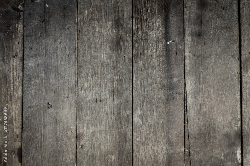 Obraz premium old panel wood floor pattern and background