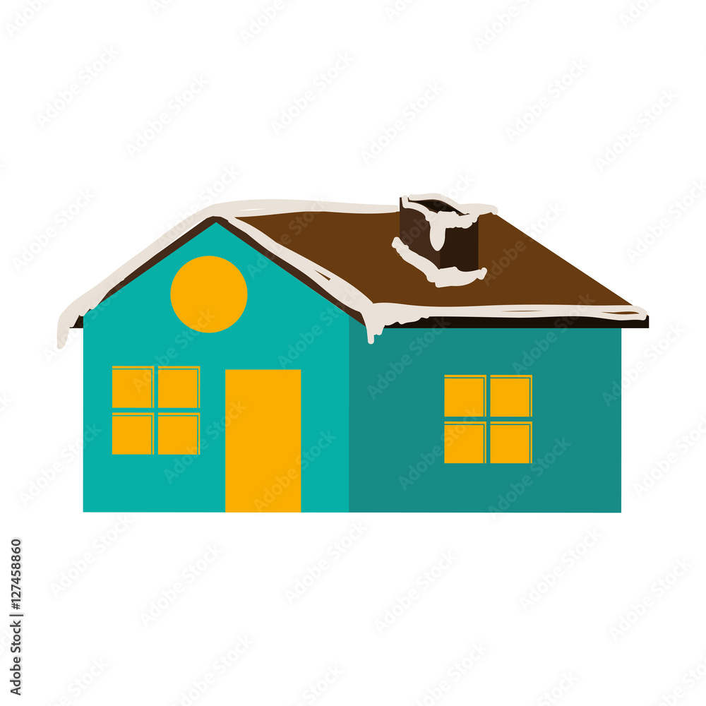 house or home with snow icon image vector illustration design house or home with snow icon image vector illustration design