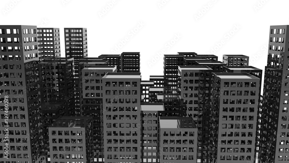 City Shell 3d Illustration