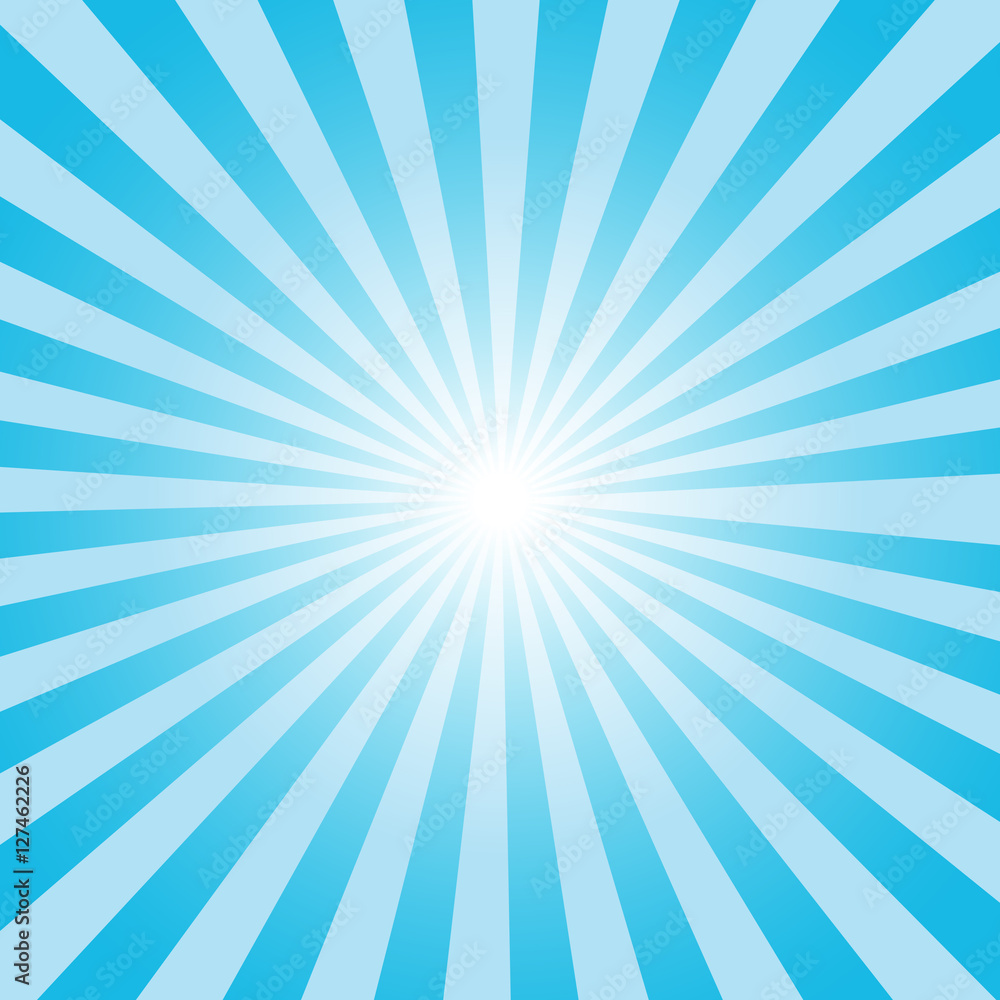 blue color burst background. Vector illustration