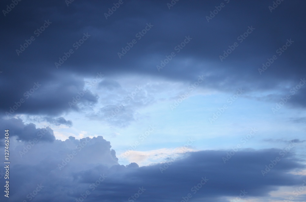 blue sky and raincloud dark  motion beautiful