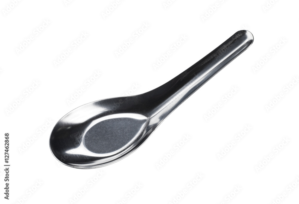 Short spoon isolated on white background Short spoon isolated on white background
