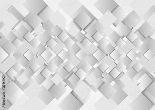 Hi-tech geometric grey squares vector design © saicle