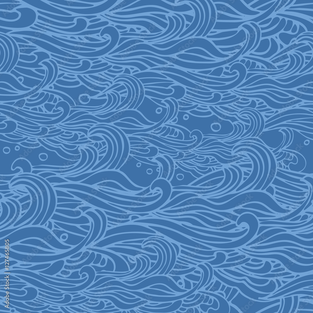 Seamless abstract hand-drawn waves pattern, wavy background. can be used for wallpaper, fills, web page Seamless abstract hand-drawn waves pattern, wavy background. can be used for wallpaper, fills, web page