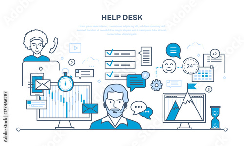 Technical support, system consulting clients, means of communication, information technologies.