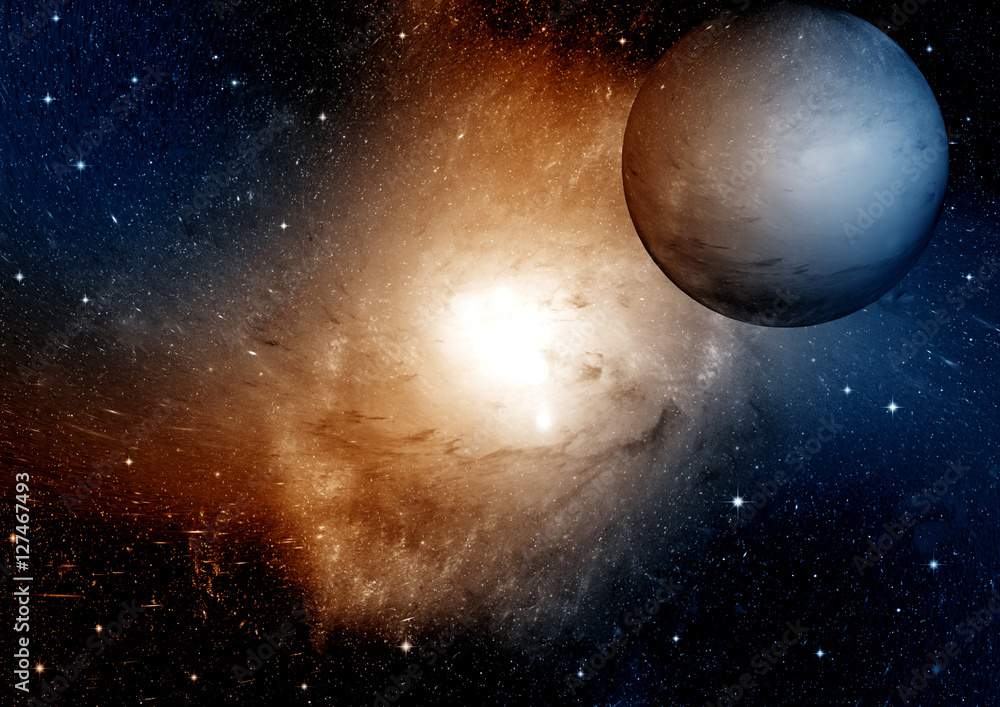 Obraz premium galaxy in a free space