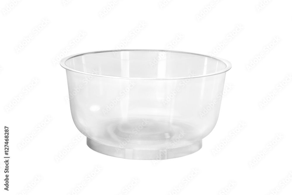 Plastic food container / Plastic container on white background. Plastic food container / Plastic container on white background.