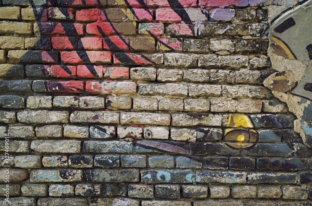 graffiti brick wall hd