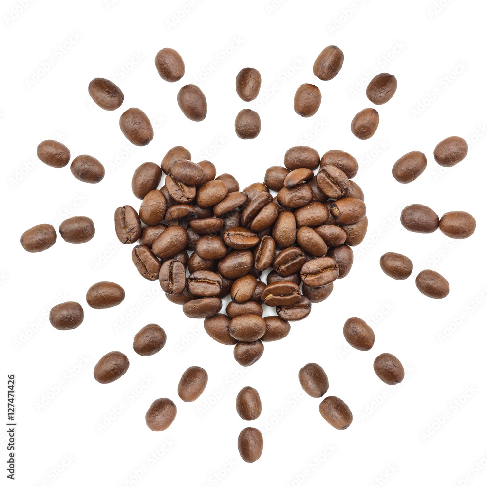 coffee beans heart shape coffee beans heart shape