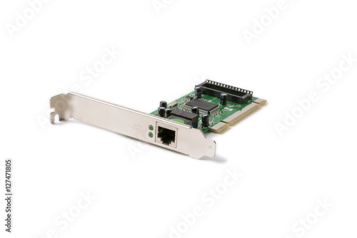 network card for computer on a white background