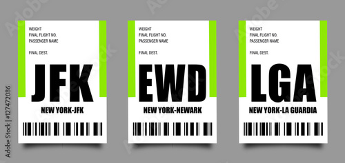 Airport tag bags - New York