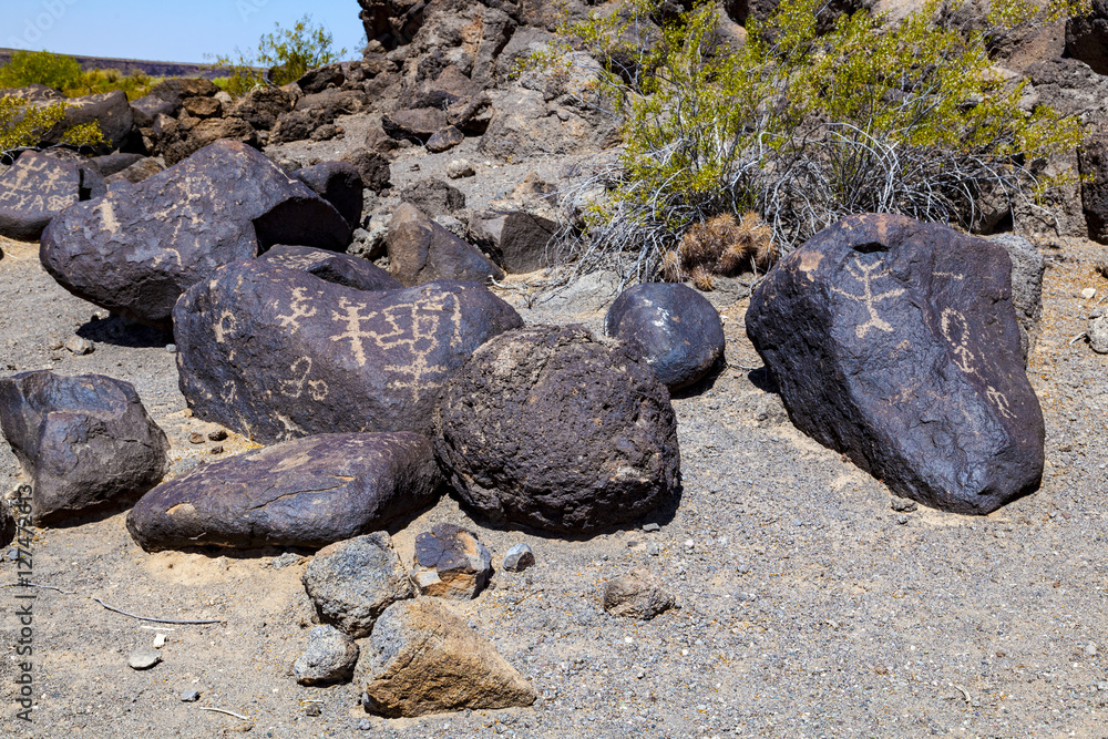 Fototapeta premium Petroglyph Site, Near Gila Bend, Arizona