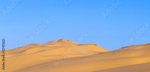  sand dune in sunrise in the desert