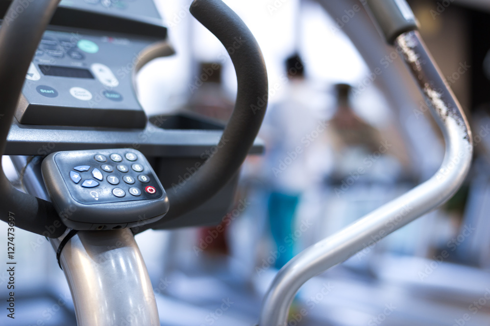 pannel of equipment in modern gym pannel of equipment in modern gym