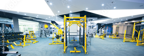 equipment in modern gym