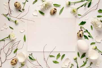 Easter floral background