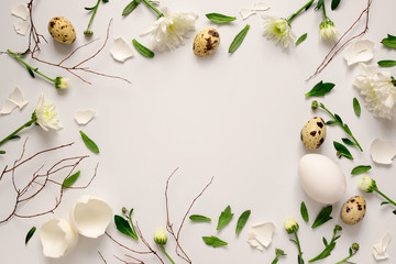 Easter floral background