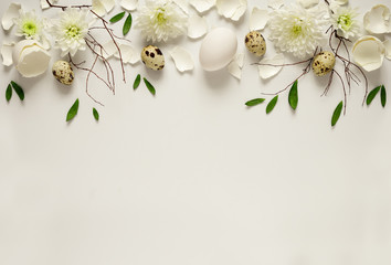Easter floral background