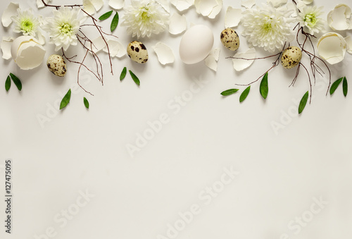 Easter floral background