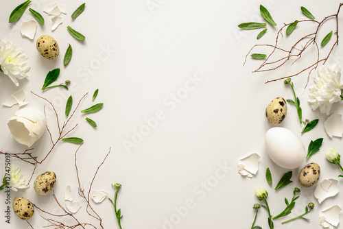 Easter floral background