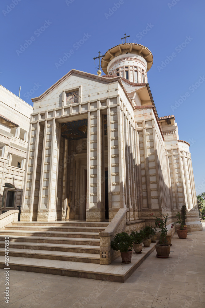 The Romanian Orthodox Church of Nativity of the Virgin in Jericho, Palestine