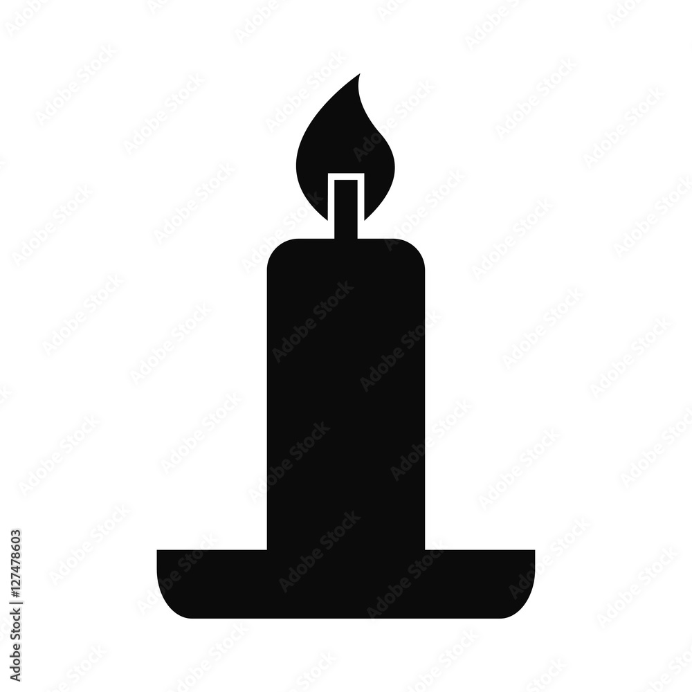 Obraz premium candle icon vector