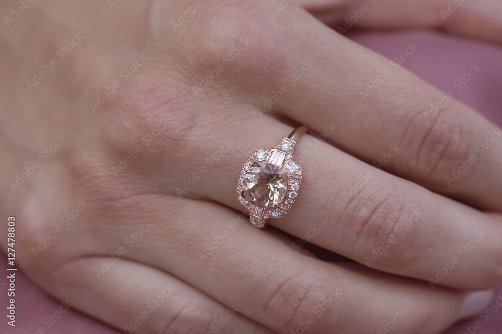 Beautiful luxury ring with gem stone Beautiful luxury ring with gem stone