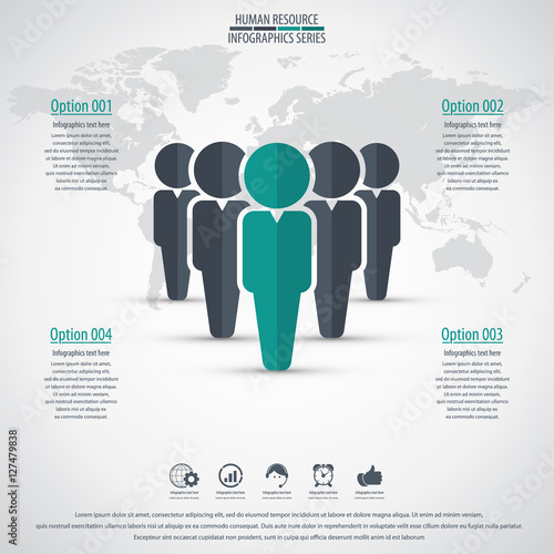 Business management, strategy or human resource infographic.  © madedee