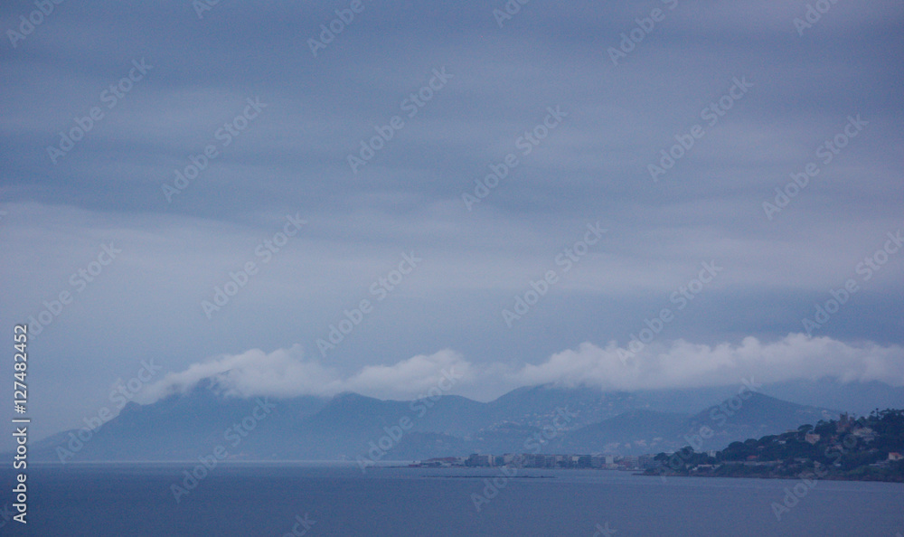 Orographic clouds, Cannes, France.