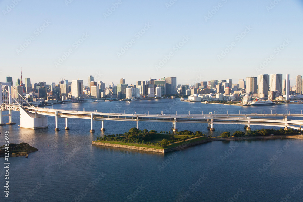Cityscape odaiba city tokyo japan