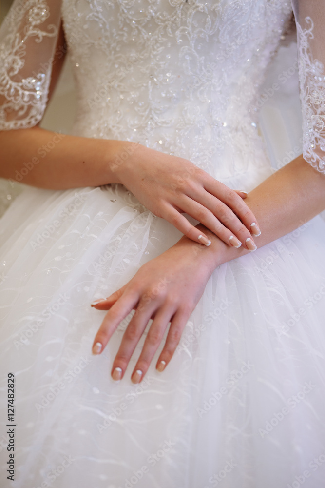 beautiful young woman bride in luxury wedding dress in interior beautiful young woman bride in luxury wedding dress in interior