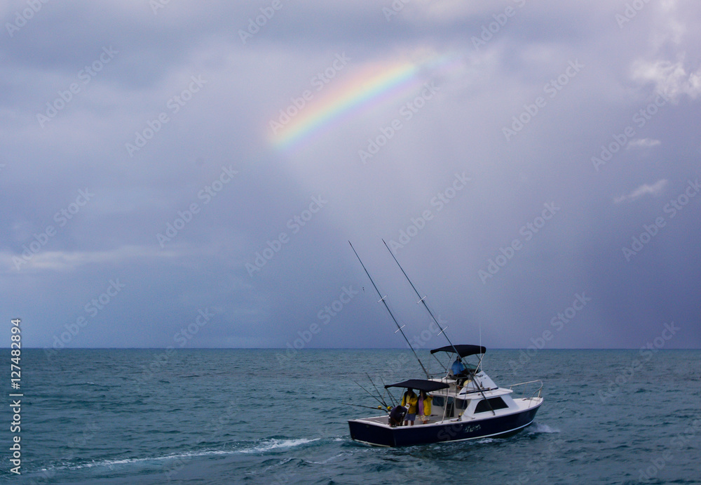 Rainbow, Anegada, BVIs. Rainbow, Anegada, BVIs.