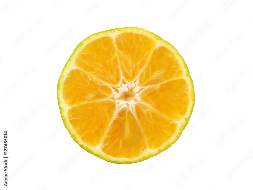 Slices of orange isolated on white background Slices of orange isolated on white background