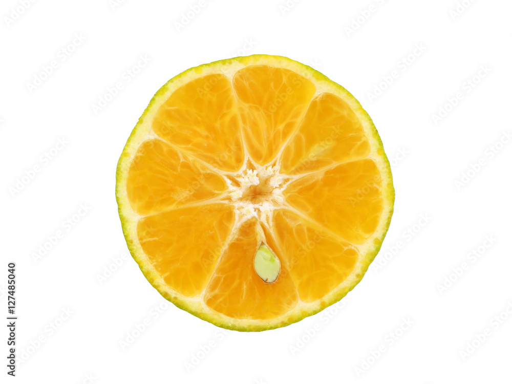Slices of orange isolated on white background Slices of orange isolated on white background