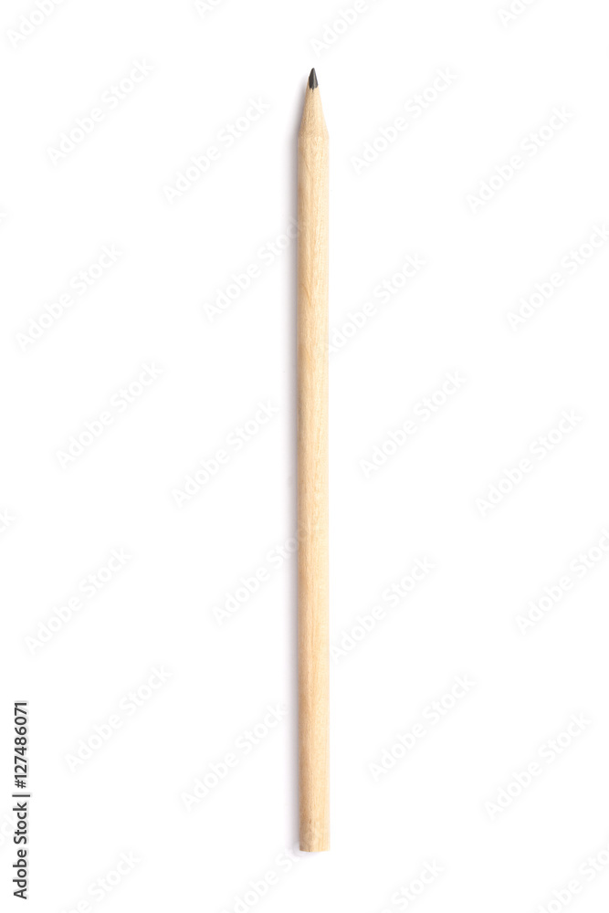 Bleistift aus Holz, freigestellt auf weissem Hintergrund Bleistift aus Holz, freigestellt auf weissem Hintergrund