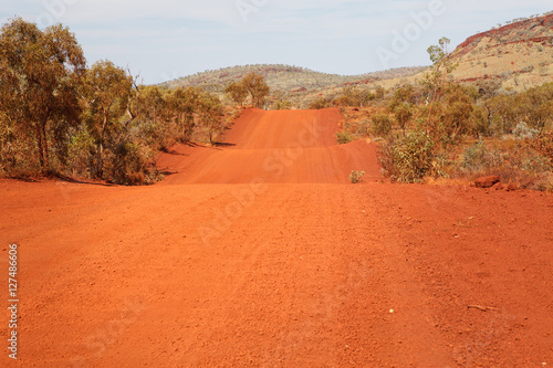 Remote road in australian desert