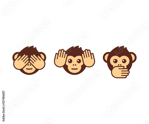 Three wise monkeys