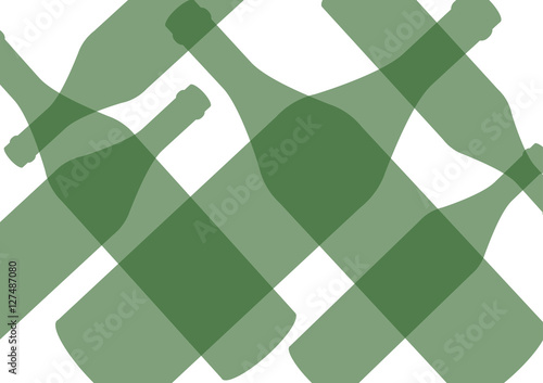 Background with bottles of alcohol