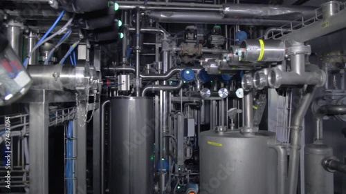 Milk factory. Dairy production. 