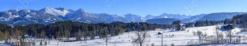verschneite Natur im Oberallgäu