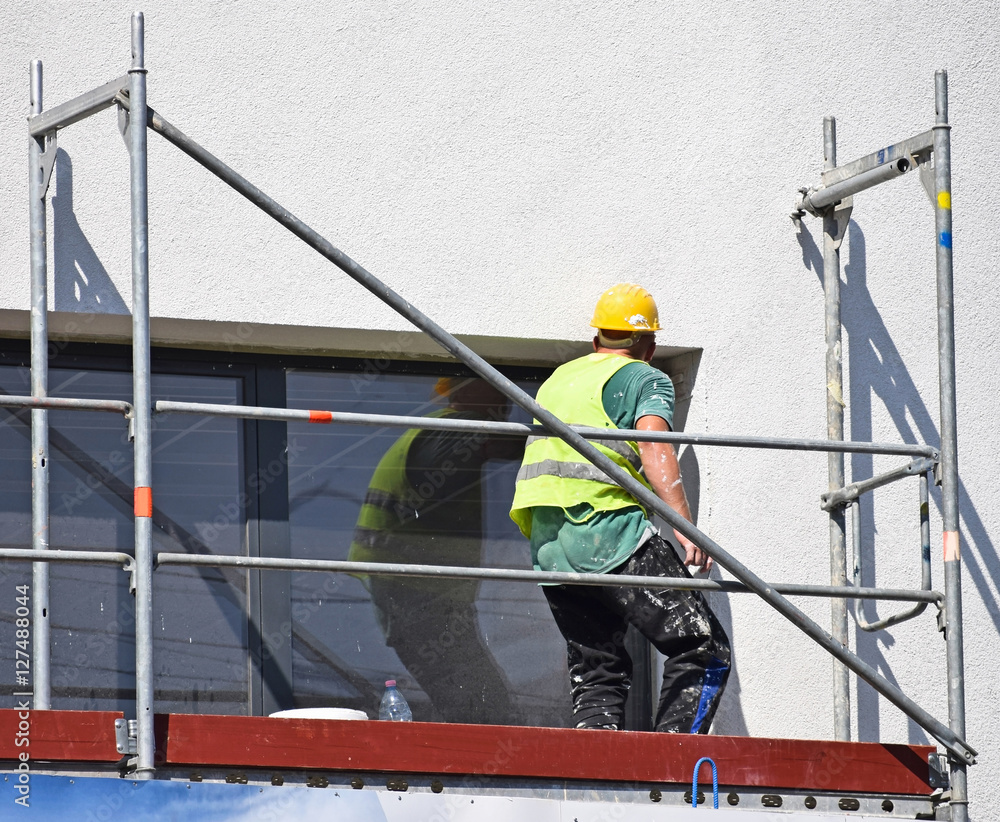 Construction worker at work