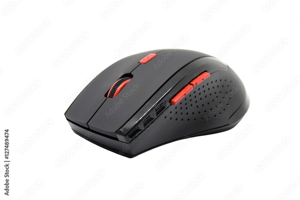 Modern design wireless mouse for computer isolated on white background. Modern design wireless mouse for computer isolated on white background.