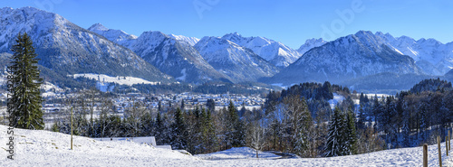 Blick auf Oberstdorf und die Allgäuer Alpen