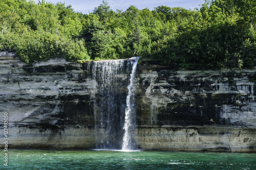 Pictured Rocks Waterfall