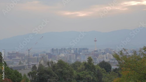 panoramic view kyoto photo